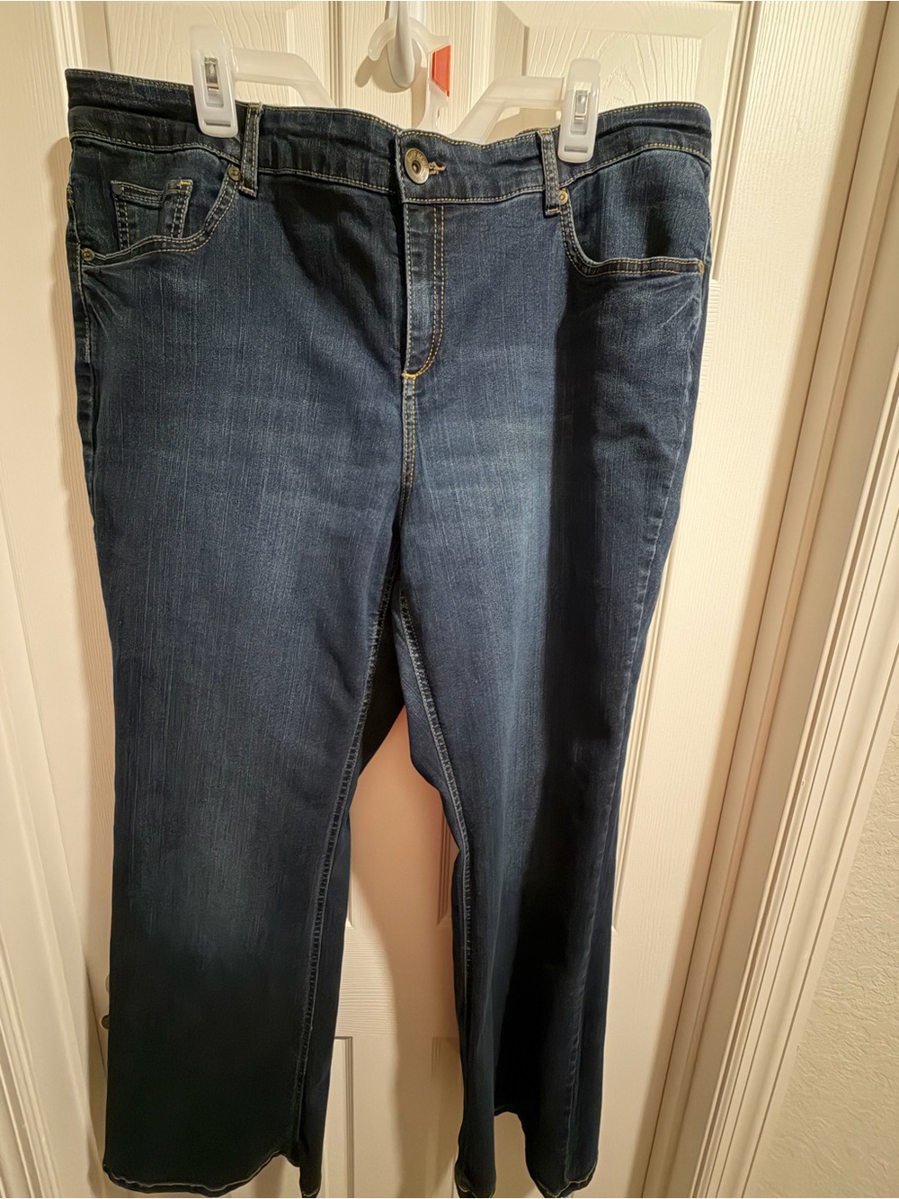 Ruff Hewn Women's Dark Blue Straight-Leg Jeans